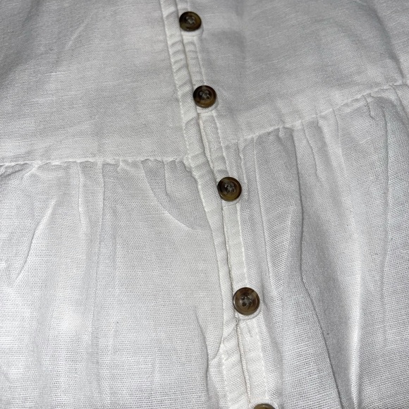 American Eagle White Button Up Mini Dress - Picture 3 of 5